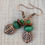 Thumbnail: Green Earring with Antique Copper