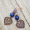Thumbnail: Lapis Lazuli and Antique Copper Earring