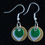 Thumbnail: Mixed Metal and Green Earring