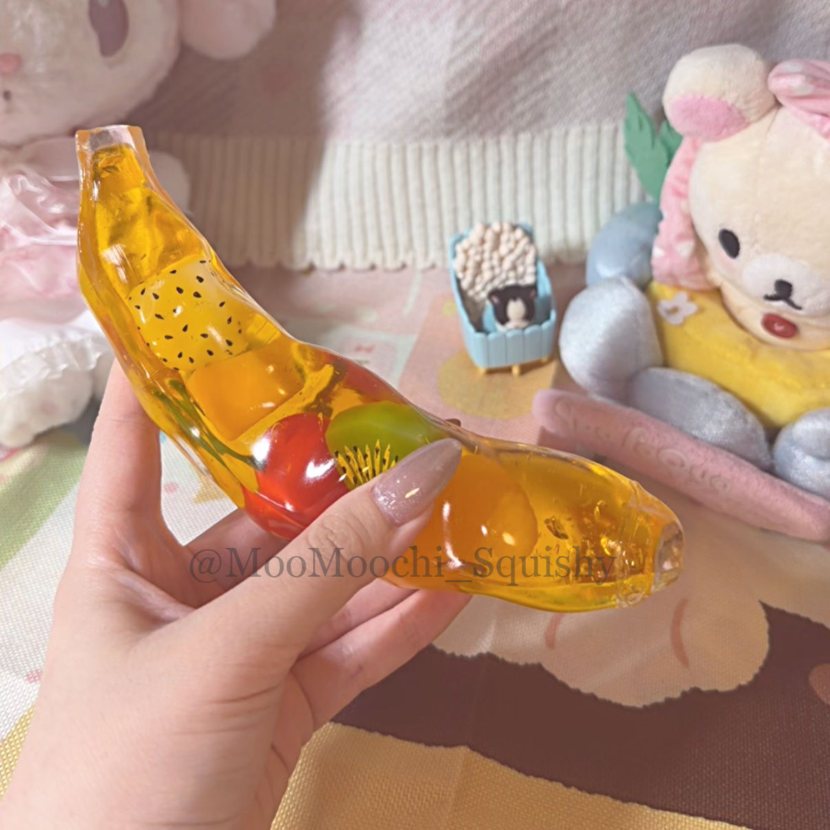 Chiboki Banana Fruits Stressball Squishy