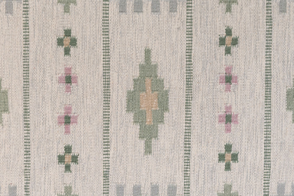 Thumbnail: Swedish Kilim in Tones of Greens