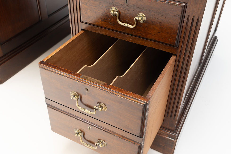 Thumbnail: Mahogany Pedestal Desk