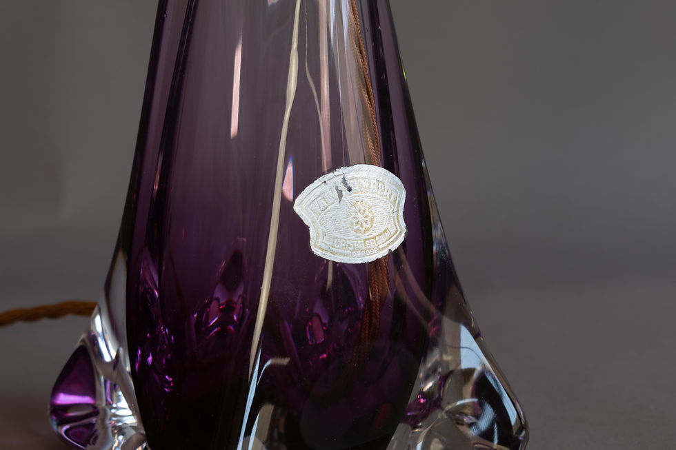 Thumbnail: Val St Lambert Glass Table Lamp