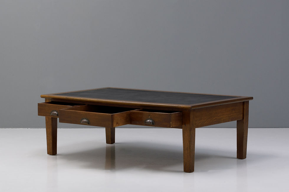 Thumbnail: Leather Top Coffee Table