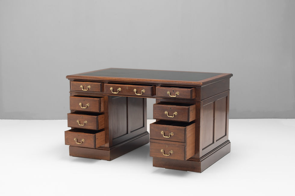 Thumbnail: Mahogany Pedestal Desk