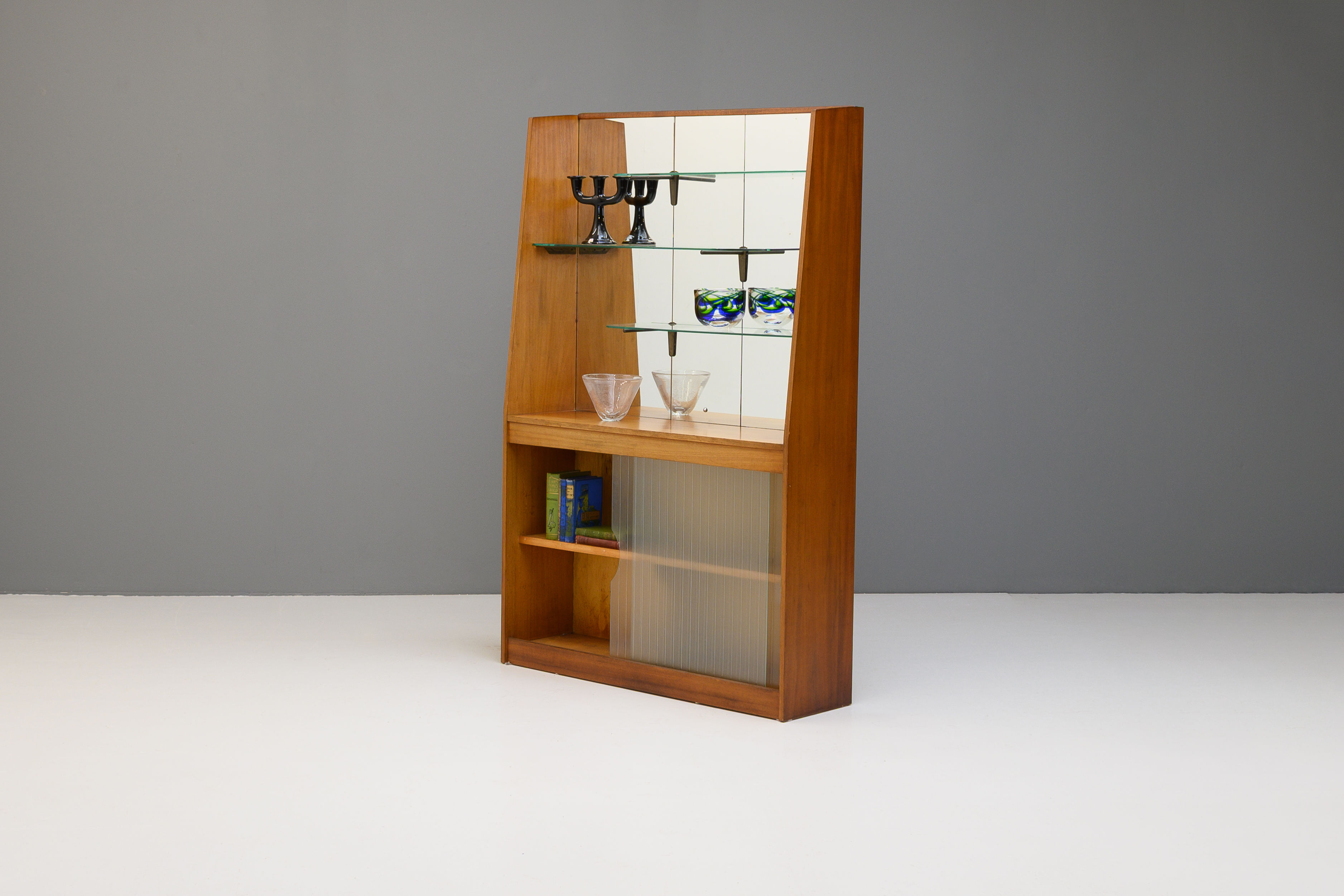 Mirror Backed Bookcase