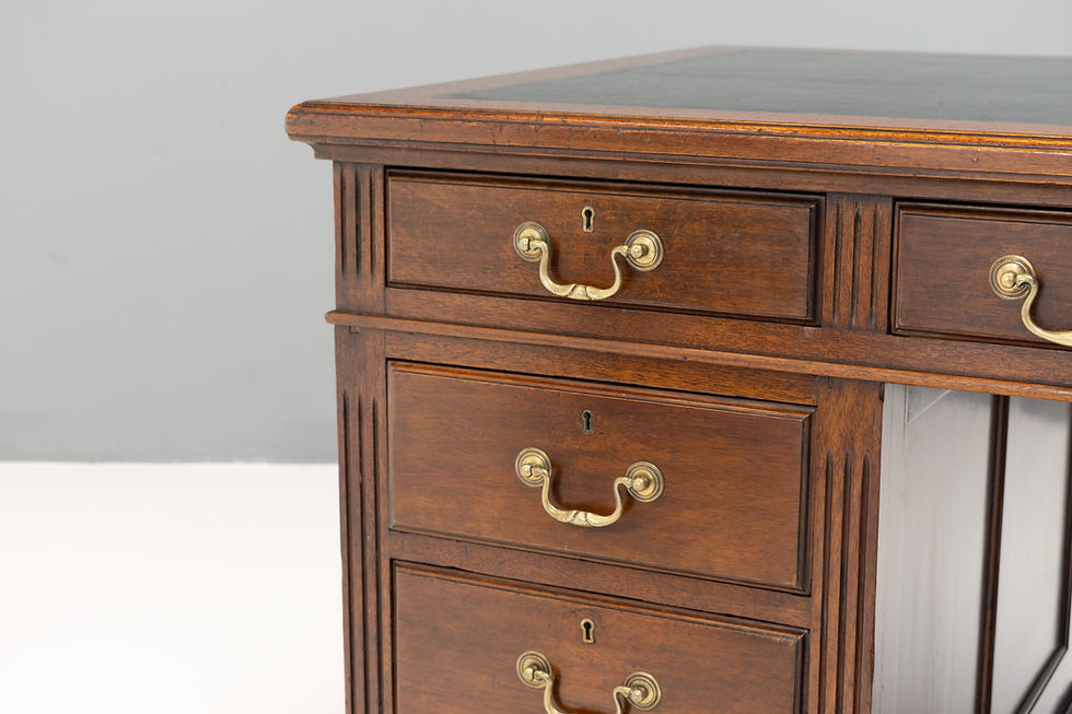 Thumbnail: Mahogany Pedestal Desk