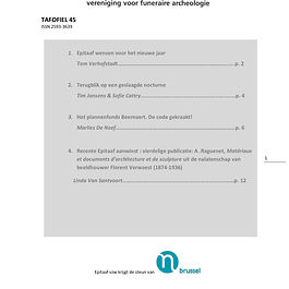 EPITAAF VZW organiseert unieke culturele evenementen die kunst en herdenking combineren, zoals nocturne-concerten op begraafplaatsen. De organisatie blijft groeien en biedt een aanvulling op de erfgoedbeleving in Brussel.