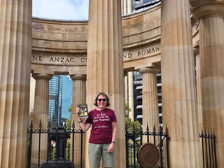 The author at Anzac Square & Memorial Gardens, Brisbane, Austrlia