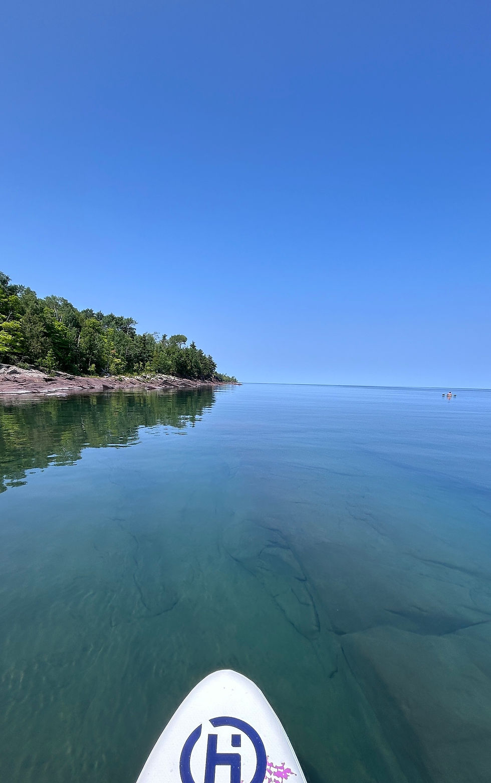 Lake Superior from the Paddle Board with Crystal Clear Waters