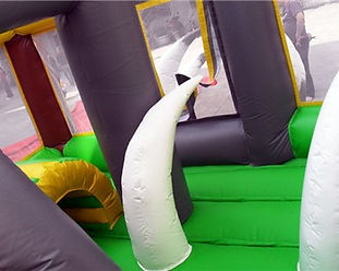 légvár, csúszda, felfújható, combo, slide, akadálypálya