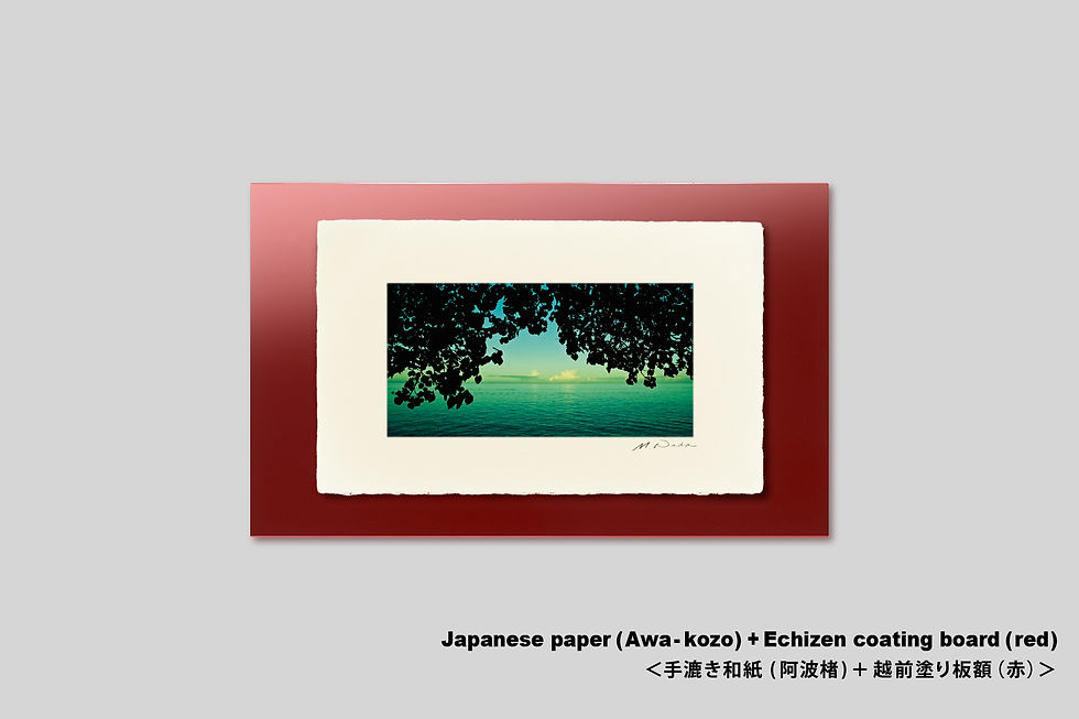 サムネイル： 写真,海,インテリアフォト,アート,IGREBOW,ニューカレドニア,海辺,木陰,トロピカル,リゾート,南の島,南国,手漉き和紙,和モダン,和室,ギャラリー,写真販売,額入り,額装,額縁,プレゼント,新築祝い,GallerySB