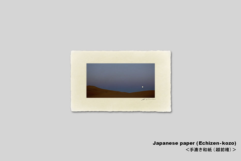 サムネイル： 写真,ゴビ砂漠,インテリア,アート,IGREBOW,砂丘,モンゴル,満月,夜空,手漉き和紙,和モダン,和室,ギャラリー,写真販売,額入り,額装,額縁,プレゼント,新築祝い,GallerySB