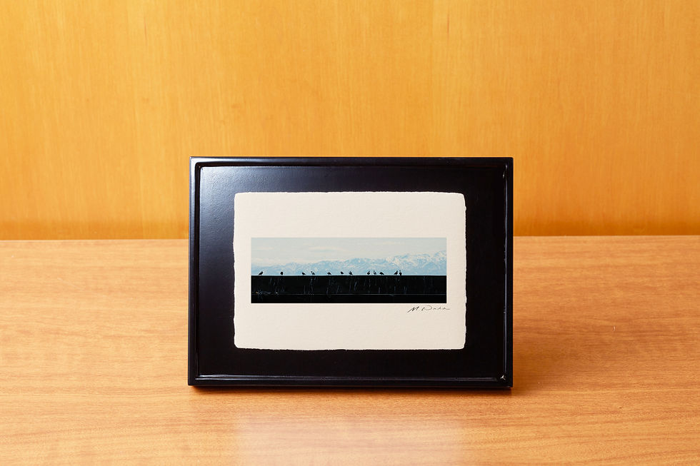 卓上額,デスクトップ,越前和紙,手漉き和紙,写真,能登島,漁港,かもめ,海,石川県,インテリアフォト,おしゃれ,モダン,卓上額,置き型,玄関,オリジナルプリント,フォトフレーム,プレゼント,ギフト