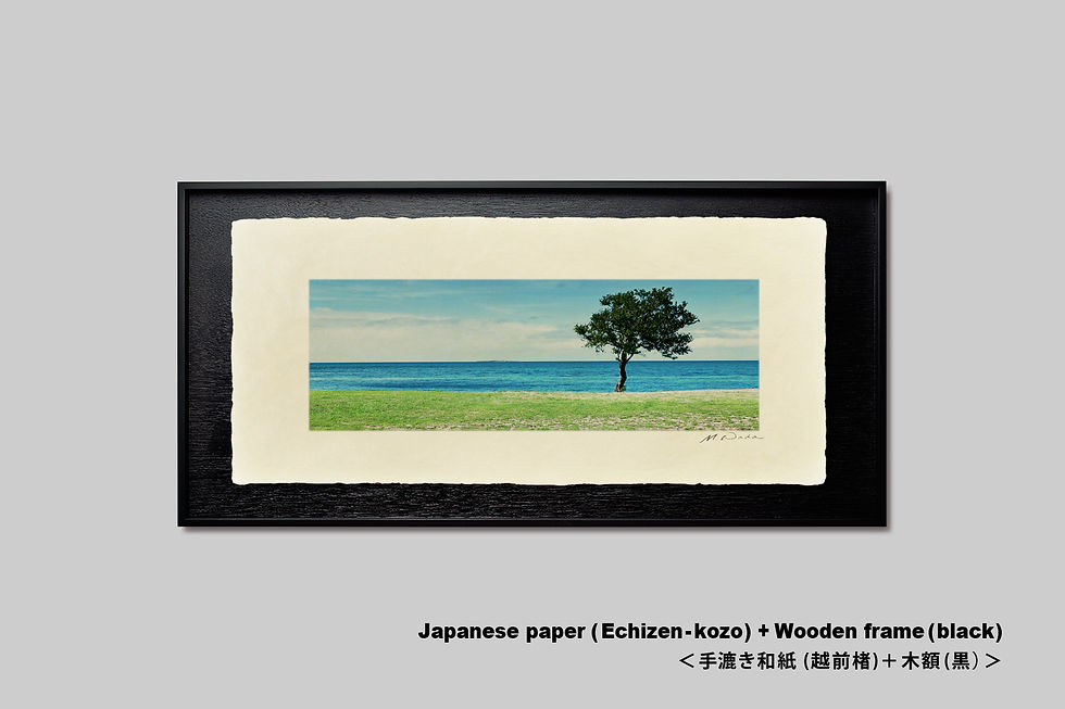 サムネイル： 写真,海,インテリア,おしゃれ,手漉き和紙,ビーチ,ニューカレドニア,アート,ギャラリー,IGREBOW,写真販売,額入り,リゾート,南の島,南国,額装,額縁,和モダン,和室,プレゼント