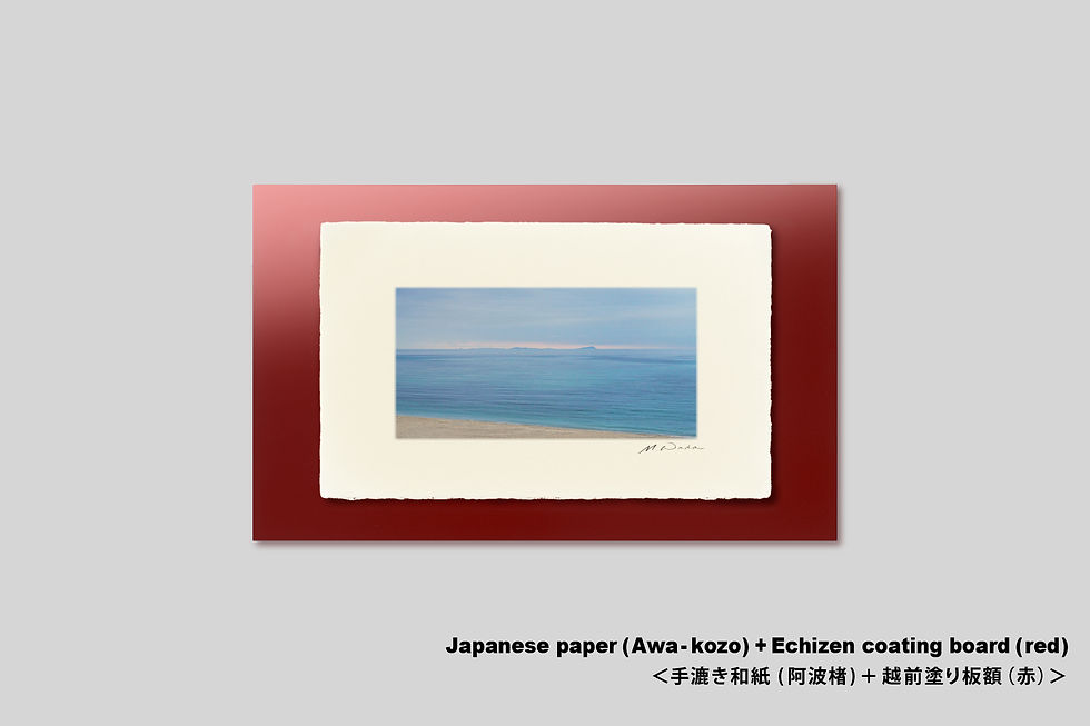 サムネイル： 写真,沖縄,インテリアフォト,海,久米島,イーフビーチ,ビーチ,砂浜,波打ち際,浜辺,青空,雲,サンゴ,トロピカル,リゾート,南の島,南国,アート,額入り,ギャラリー,IGREBOW,額装,額縁,おしゃれ,手漉き和紙,和モダン,プレゼント,和室
