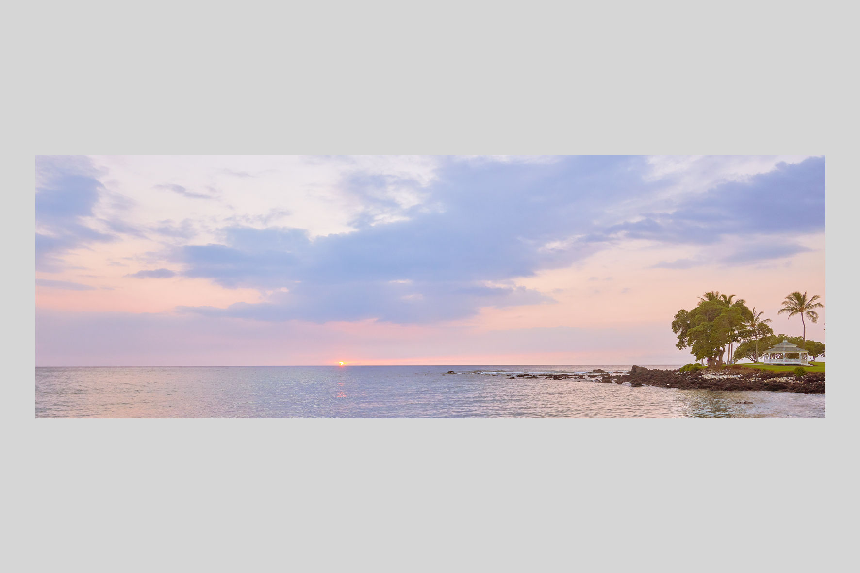 写真,ハワイ,インテリアフォト,海,ビーチ,ヤシの木,オアフ島,トロピカル,リゾート,南の島,南国,横長,アート,額入り,ギャラリー,IGREBOW,額装,額縁,おしゃれ,手漉き和紙,和モダン,プレゼント,和室