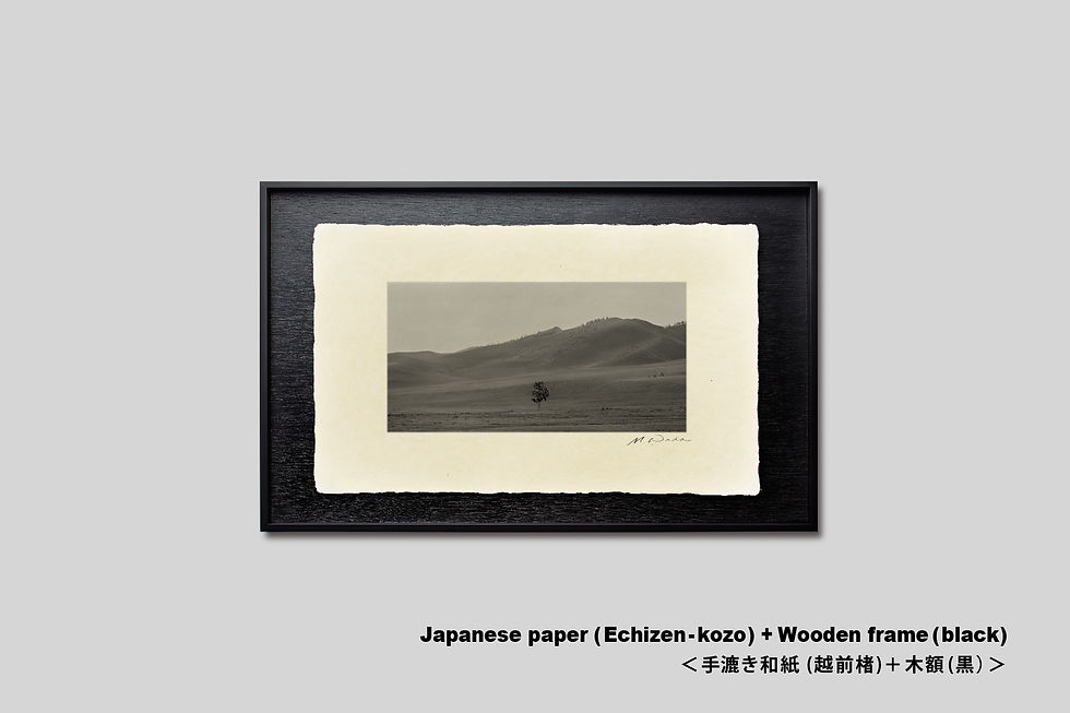 サムネイル： 写真,モンゴル,インテリアフォト,ゴビ砂漠,草原,砂丘,大地,アート,ギャラリー,手漉き和紙,和モダン,和室,おしゃれ,風景,写真販売,額入り,額装,プレゼント,IGREBOW