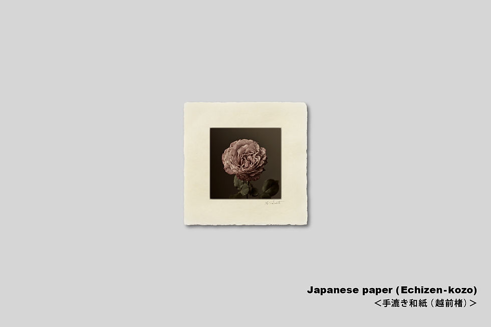 サムネイル： 写真,花,バラ,薔薇,ばら,インテリアフォト,おしゃれ,プレゼント,枯れる,手漉き和紙,和モダン,和室,アート,正方形,額入り,ギャラリー,壁掛け,額装,額縁,写真販売,IGREBOW