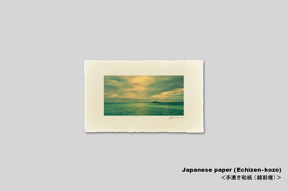 サムネイル： 写真,沖縄,海,アート,インテリア,IGREBOW,宮古島,ビーチ,砂浜,浜辺,海辺,波打ち際,リゾート,南の島,南国,手漉き和紙,ギャラリー,写真販売,額入り,和モダン,和室,額装,額縁,プレゼント
