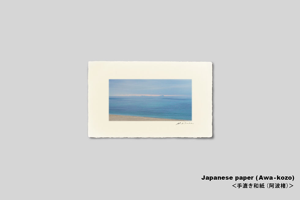サムネイル： 写真,沖縄,インテリアフォト,海,久米島,イーフビーチ,ビーチ,砂浜,波打ち際,浜辺,青空,雲,サンゴ,トロピカル,リゾート,南の島,南国,アート,額入り,ギャラリー,IGREBOW,額装,額縁,おしゃれ,手漉き和紙,和モダン,プレゼント,和室
