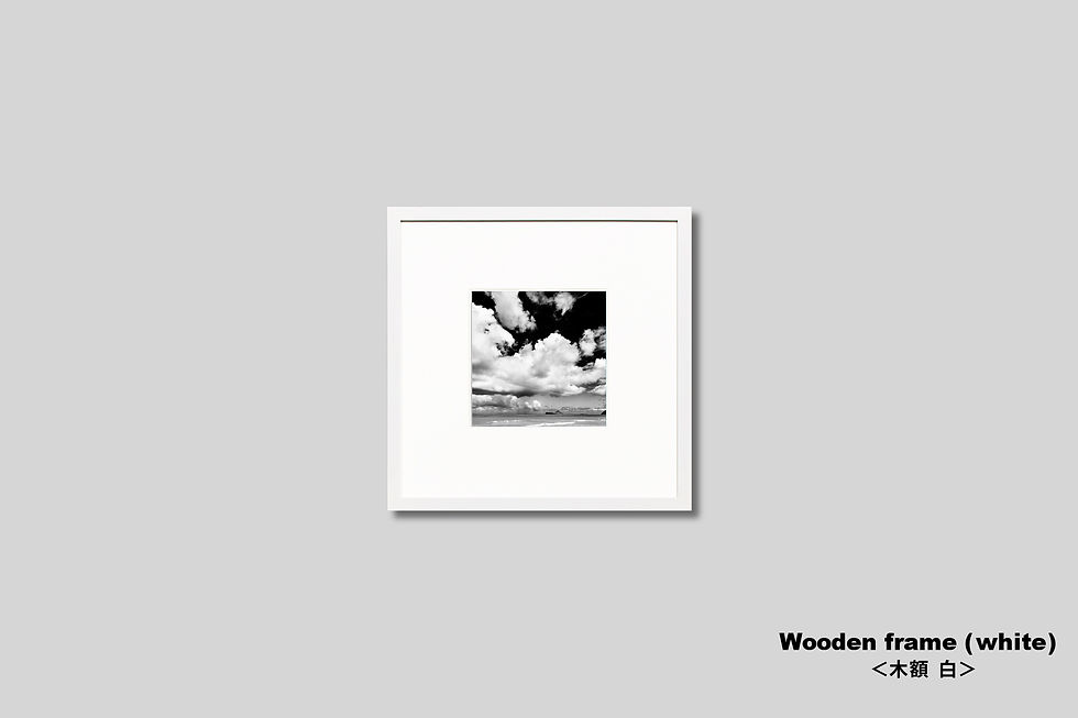 サムネイル： 写真,ハワイ,インテリア,海,ビーチ,砂浜,ワイマナロ,オアフ島,トロピカル,リゾート,南の島,南国,正方形,モノクロ,インテリアフォト,アート,額入り,額装,手漉き和紙,和モダン,和室,おしゃれ,プレゼント,写真販売,ギャラリー,IGREBOW