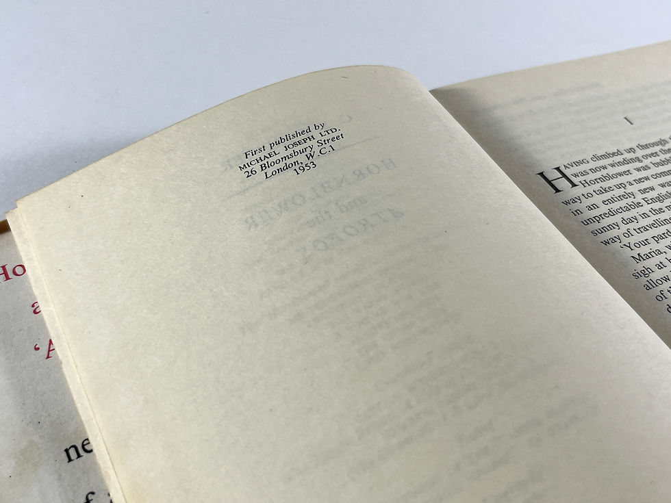 Thumbnail: C. S. Forester - First Edition - Hornblower and the Atropos 1953