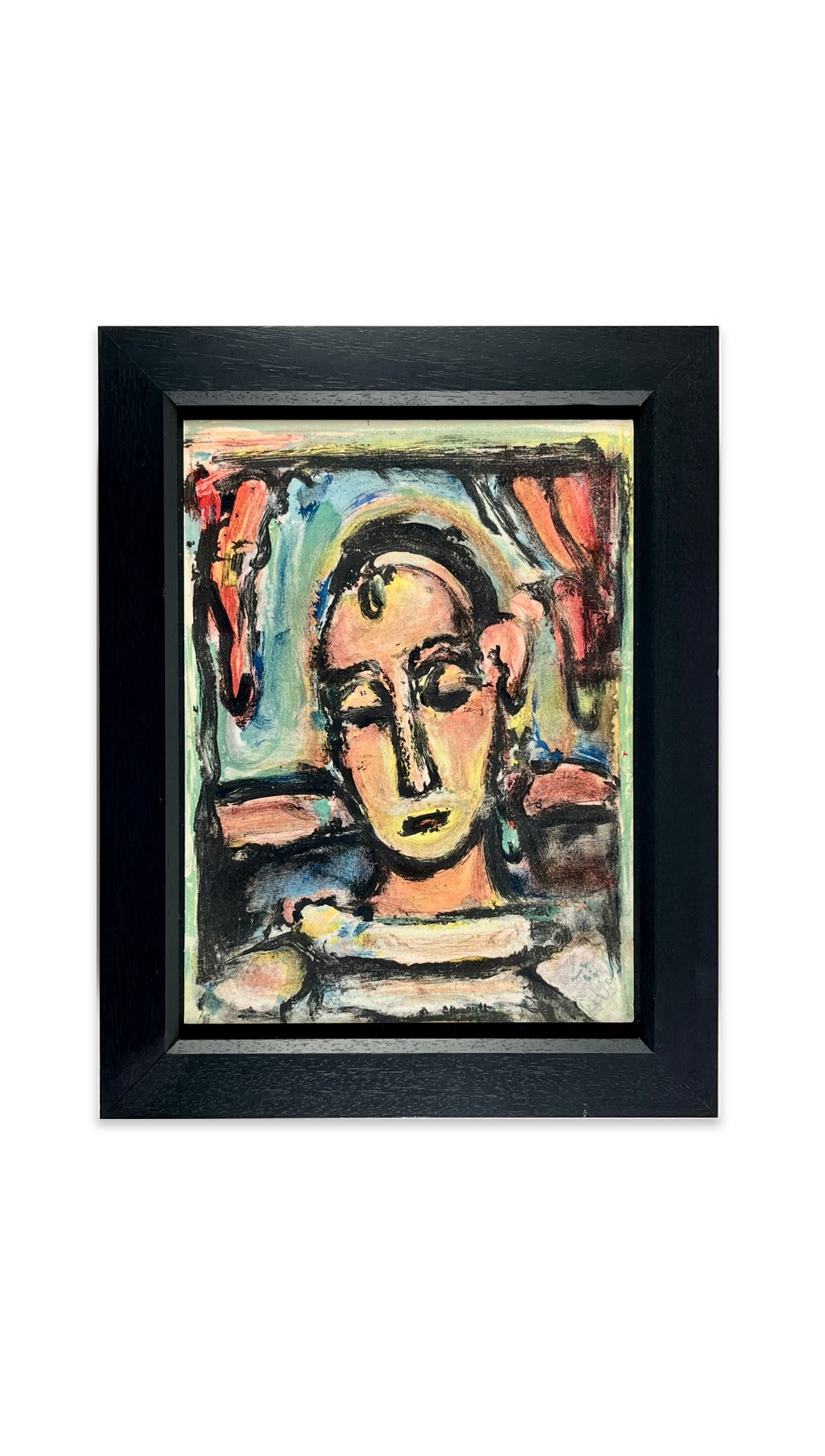 Georges Rouault - Lithograph - TÊTE DE JEUNE FILLE 1939
