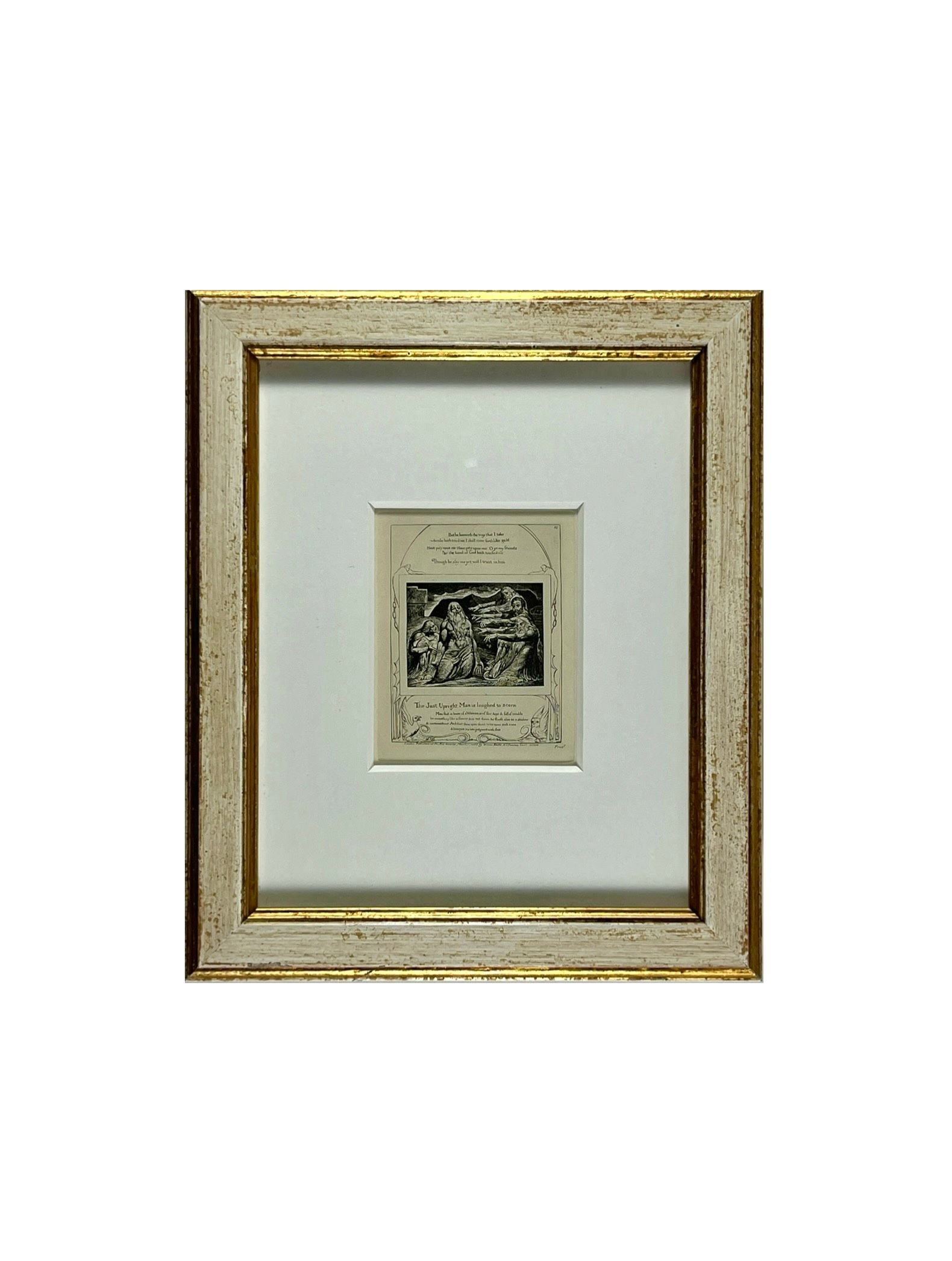 William Blake - ‘The Just Upright Man is laughed to scorn' Woodcut Print