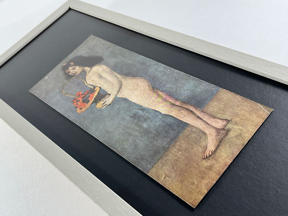 Thumbnail: Pablo Picasso, Jeune Fille a la Corbeille, fine art collotype, contemporary frame, 948