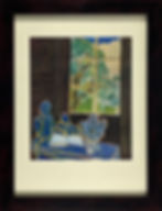 Henri Matisse rare collotype of The Silence that Lives in Houses 1946 modern dark frame