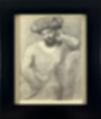 Pablo Picasso lithograph, Femme au Chapeau Assise, in contemporary black frame
