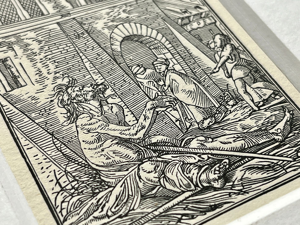 Thumbnail: Hans Holbein, The Younger - Woodcut Print - Dance Macabre - The Beggar 1898