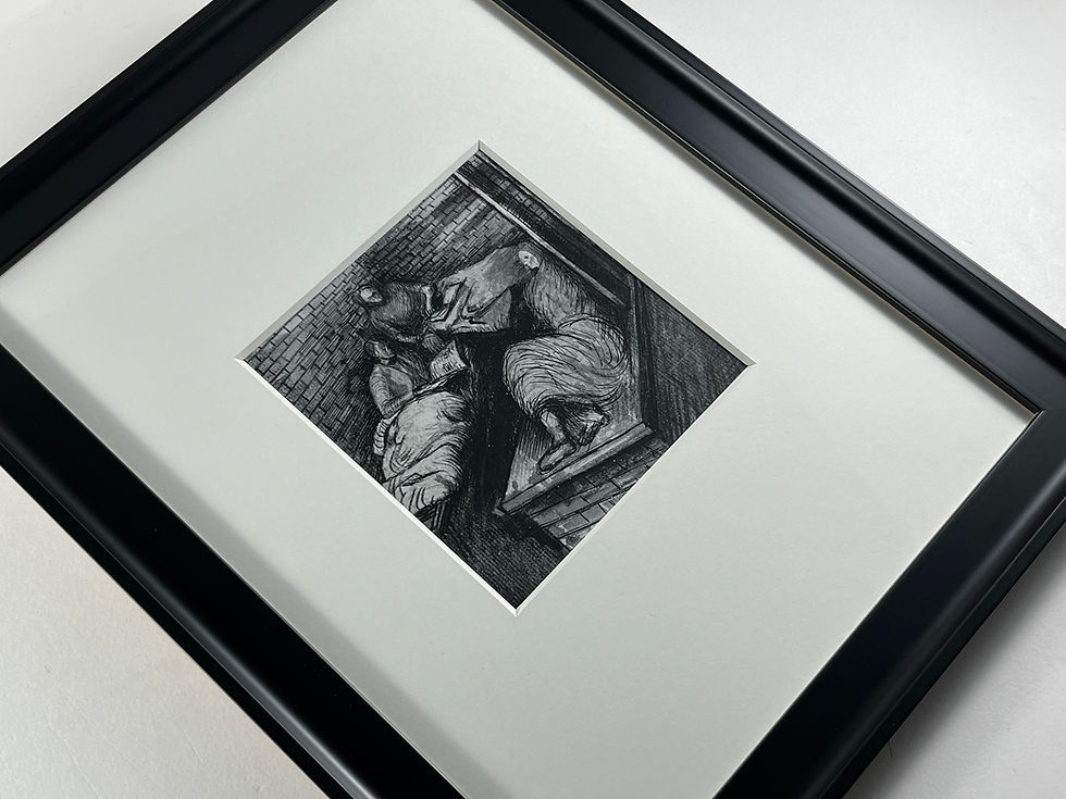 Thumbnail: Henry Moore - Collotype - Basement Shelter 1944