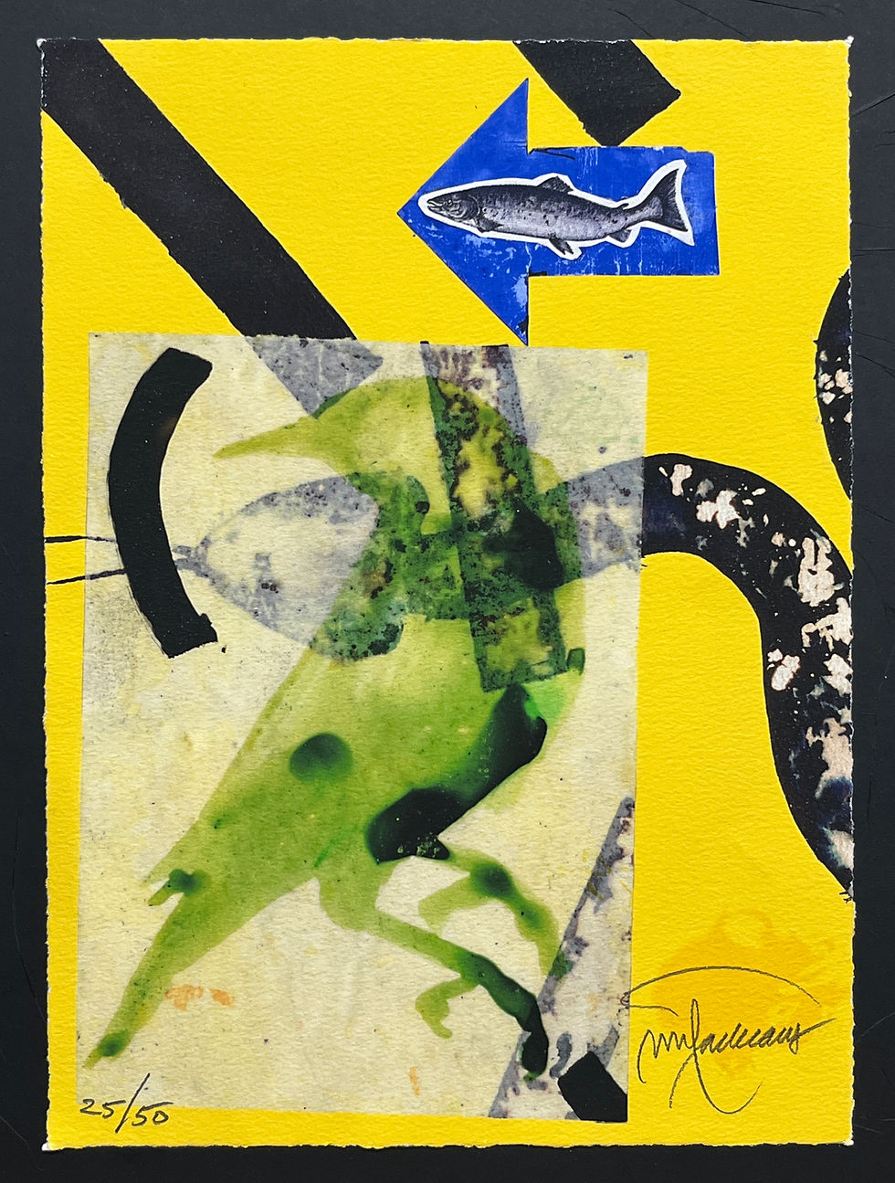Thumbnail: Joan Pere Viladecans, original lithograph, Adder, 2011, contemporary black frame
