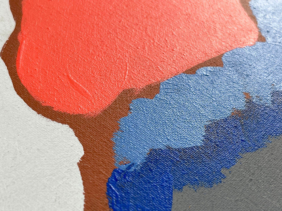 Thumbnail: Ray Fawcett, large oil on canvas, Fraisthorpe, framed in float frame, 1967