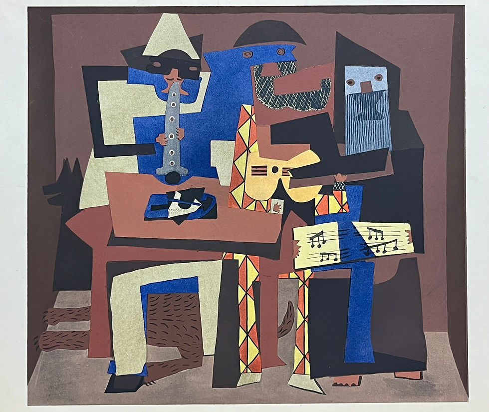 Thumbnail: Pablo Picasso - Pochoir - The Musicians 1930