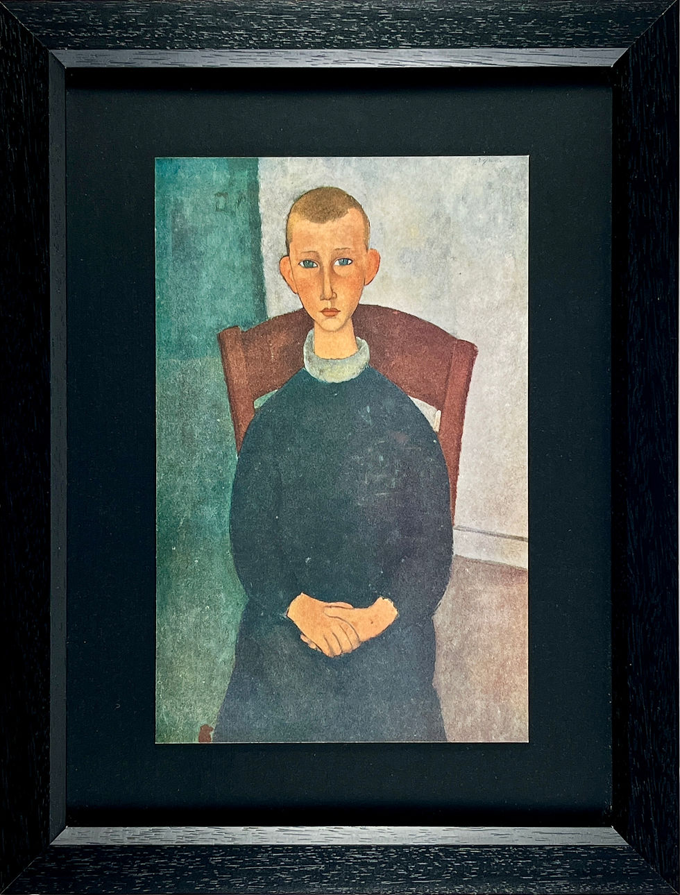 Amedeo Modigliani - Framed Collotype - LE GOSSE DU CONCIERGE
