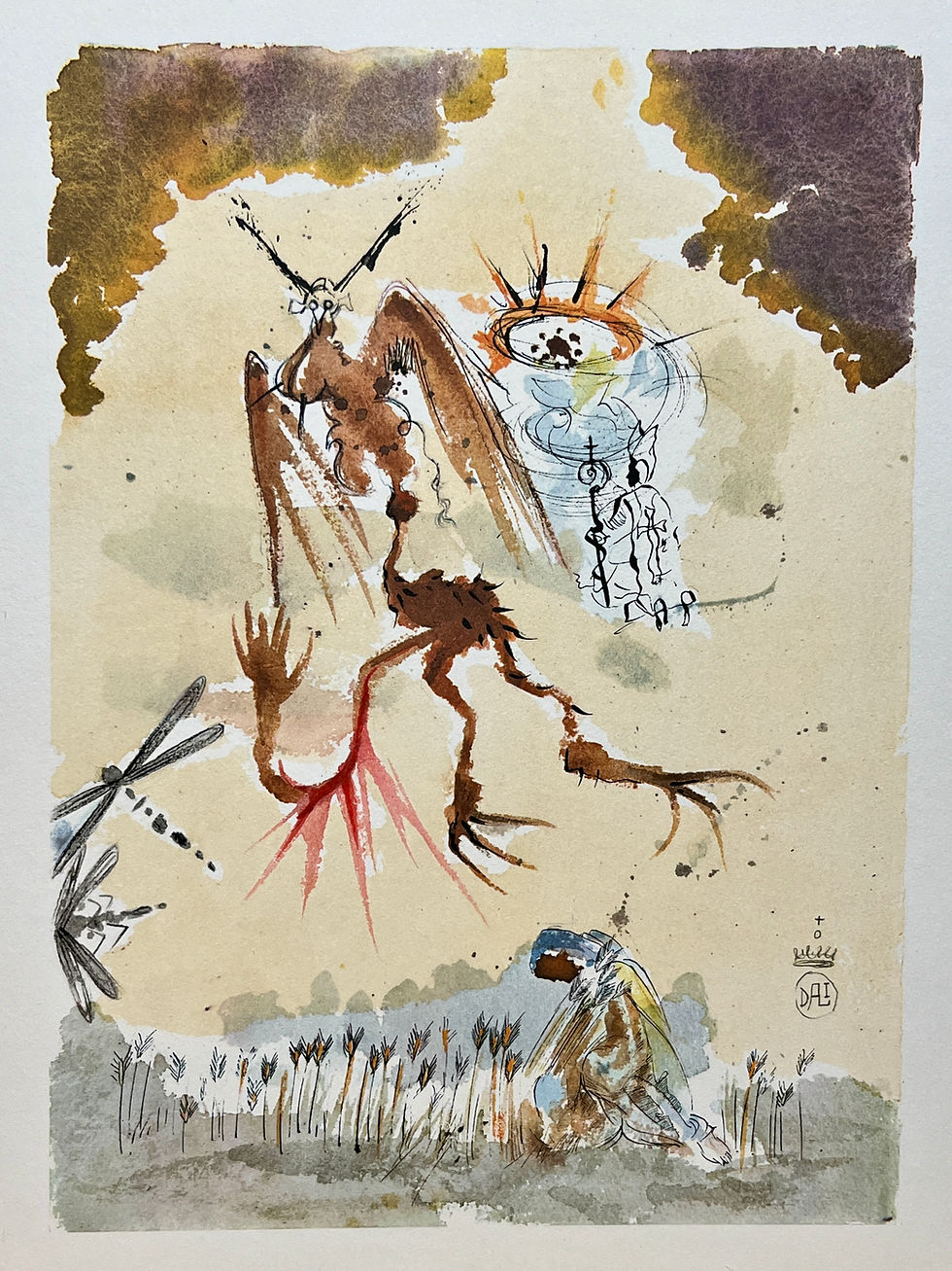 Thumbnail: Salvador Dali - Offset Lithograph - Et pardonne-nous nos offense 1966