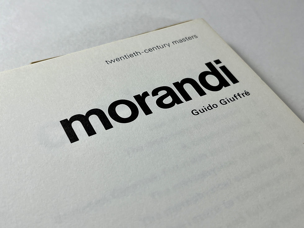 Thumbnail: Book title page, Morandi 1971