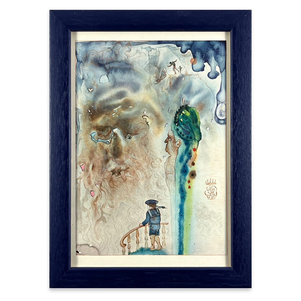 Salvador Dali - Stone Lithograph - Le Professeur Kacha 1946
