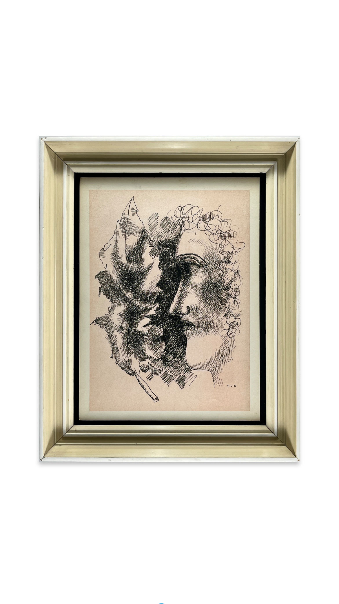 Fernand Leger - Lithograph - Tête et feuille 1939