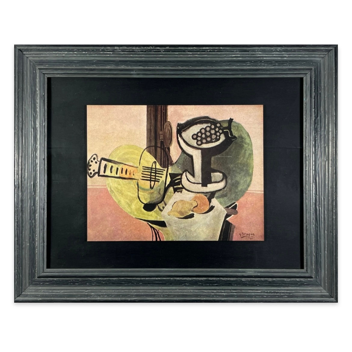 Georges Braque - Collotype - Guitare et Compotier 1946