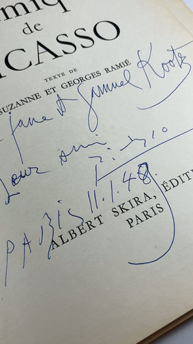 Ceramiques de Picasso - Signed Association Copy - First Edition