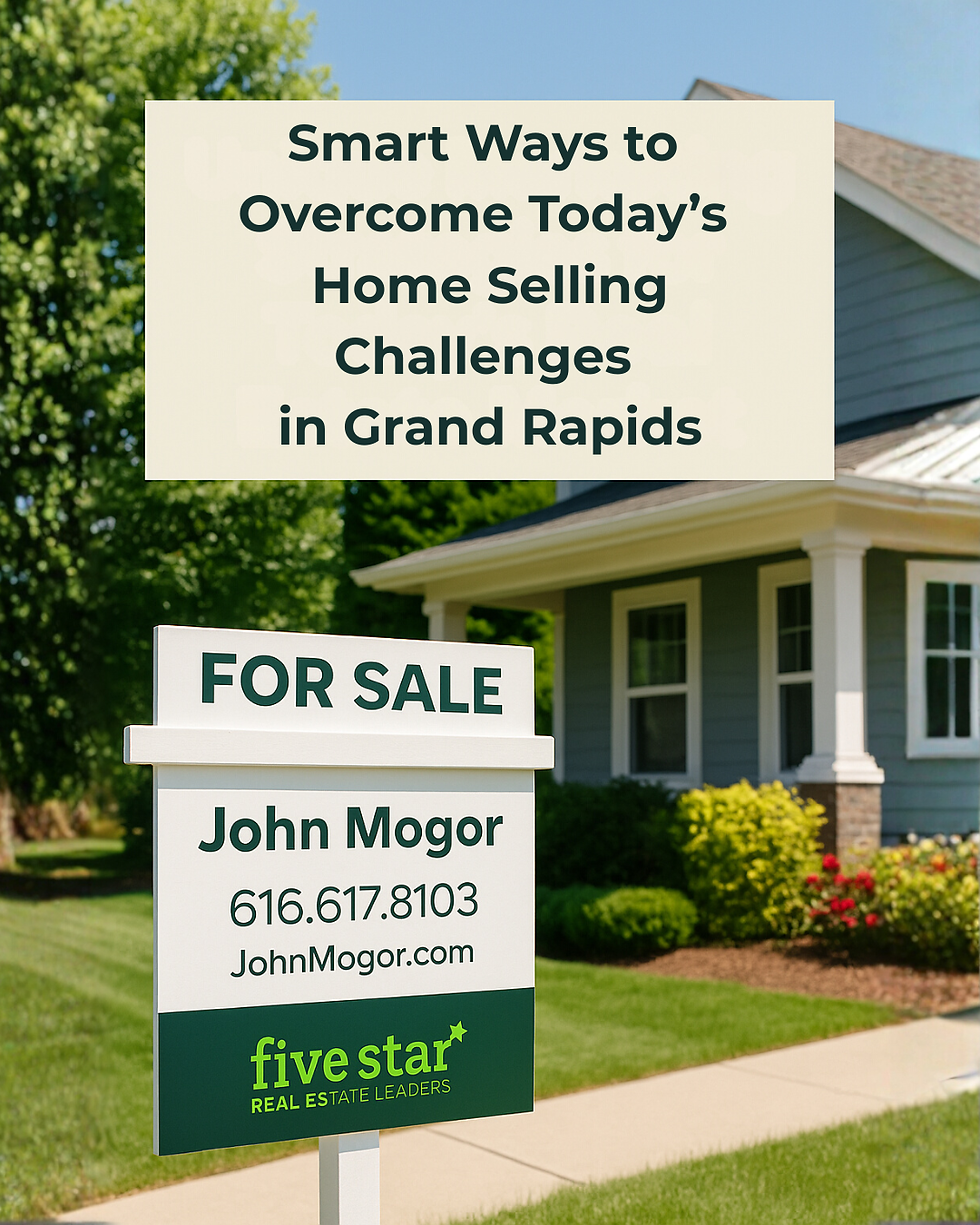 For Sale sign featuring John Mogor in East Grand Rapids, Michigan