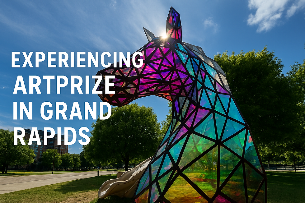 Public art in downtown Grand Rapids leading up to ArtPrize