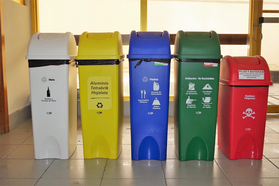 Recycling bins
