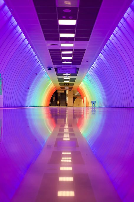 colourful tunnel