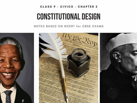 Constitutional Design | Class 9 Civics