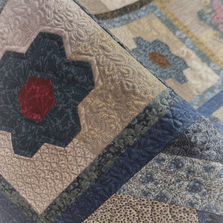 Hexi Flower quilt with colorful hexagon flower patterns